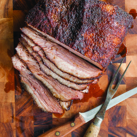 Half Smoked Brisket